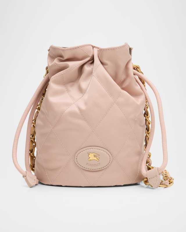 Horseshoe Quilted Nylon Pouch Bag